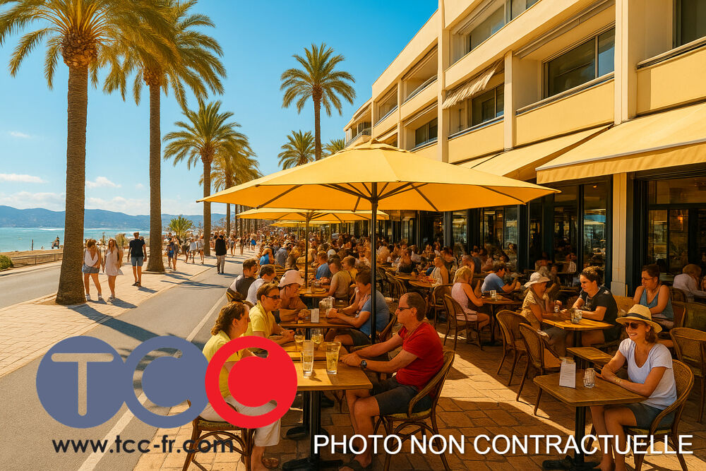   Fonds de commerce Bar brasserie  avec belle terrasse face à la mer à cannes ! 