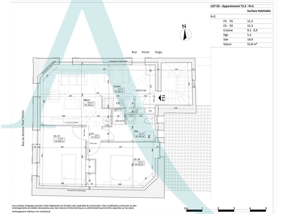 Vente Appartement T3 au 2ème étage  EN HYPER CENTRE DE ROCHEFORT Rochefort