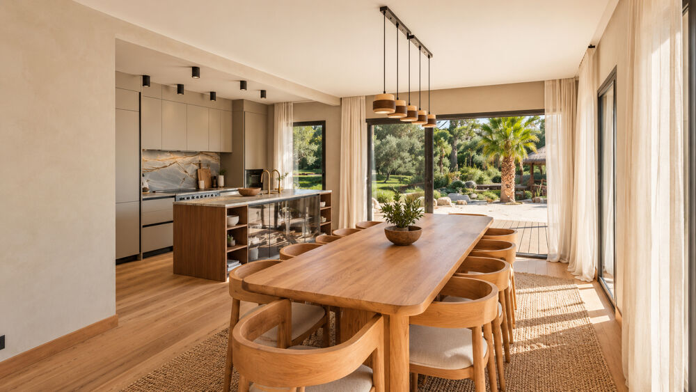 Vente Maison Eygalières , Le Jardin des Alpilles , domaine contemporain confidentiel avec vue Alpilles, piscine à fond mobile, padel et hamma Eygalieres