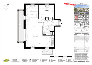  Appartement � vendre 3 pi�ces 62 m�