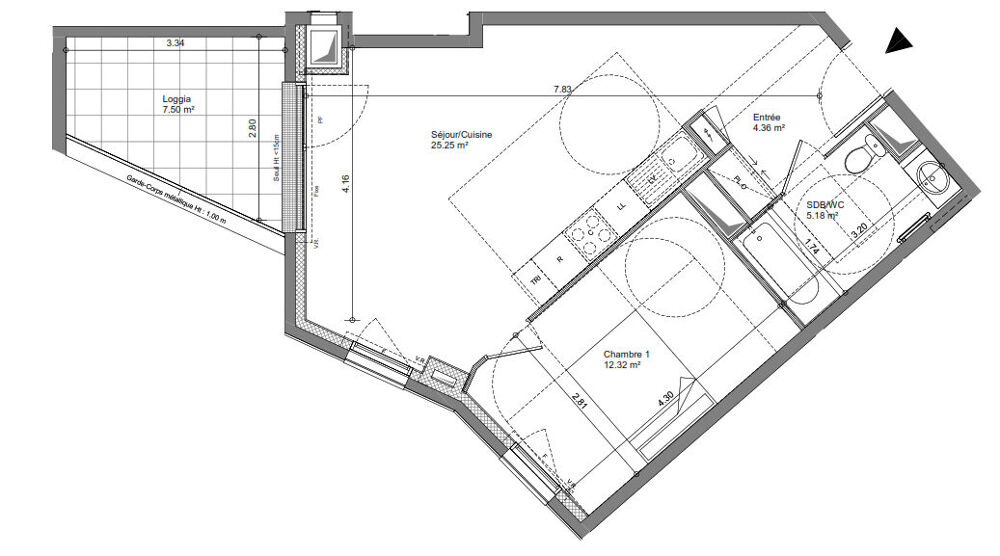 Appartement a louer bagneux - 2 pièce(s) - 55 m2 - Surfyn