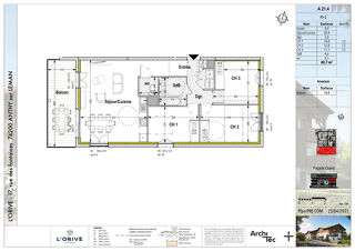  Appartement � vendre 4 pi�ces 83 m�