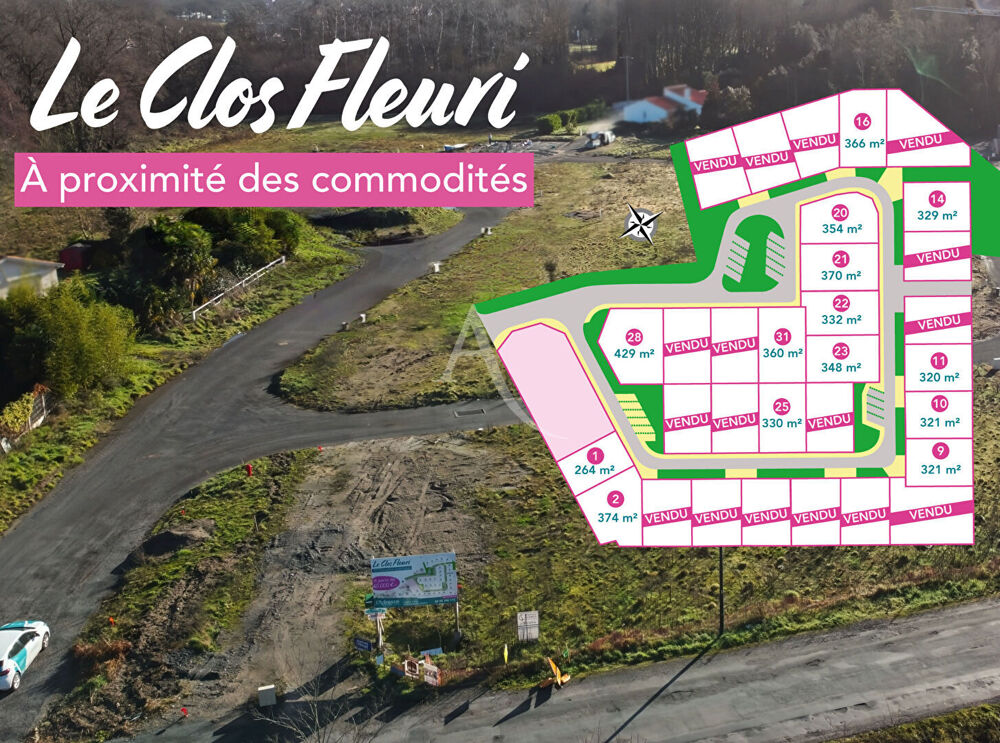 Vente Terrain Terrain Challans 264 m2 Challans