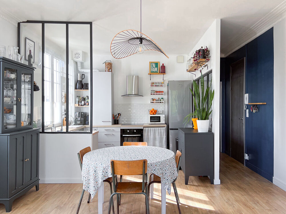 A vendre - Appartement T3 rénové de 65 m² dans petite copropriété avec charme des années 30, cave et jardin partagé "Angers Past