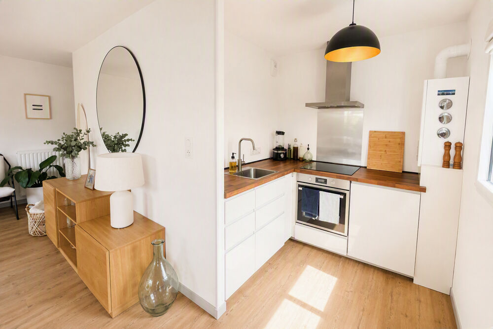 Fouesnant, bourg à pied, très bel appartement T2 avec terrasse.
