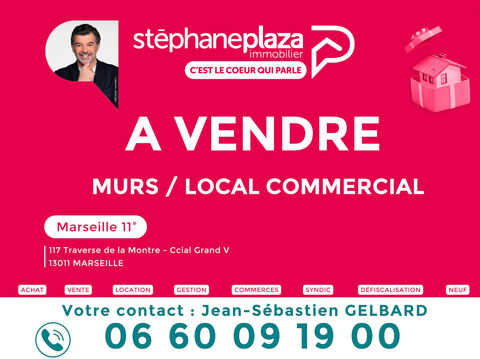 A VENDRE, Marseille 11ème, Local commercial d'une surface de 424 m2. idéal Investisseur ou exploitant . Possibilité tout commerc 1350000 13011 Marseille