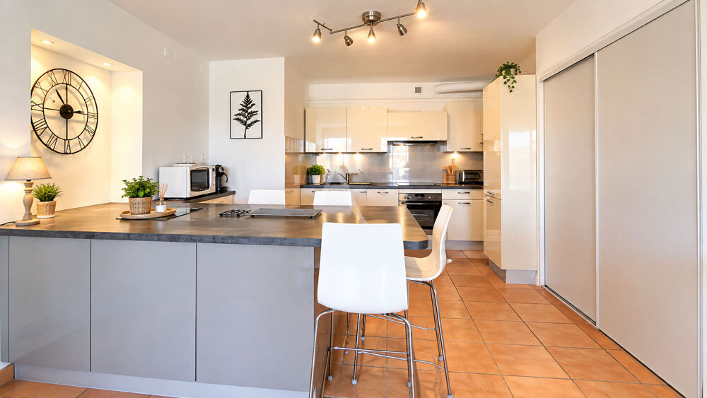 Location Appartement Superbe T2 meublé de 70 m² avec balcon et vue panoramique sur le port de Mèze et l'étang de Thau Meze