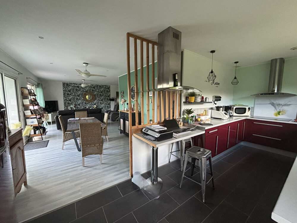 Maison contemporaine proche des commodités avec doubles garages et dépendances