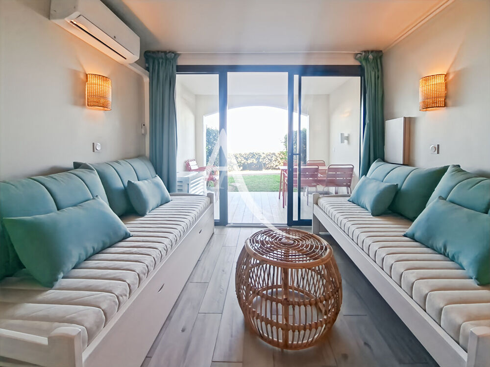 Vente Appartement Appartement Cannes 2 pièces 26.72 m² - Rez-de-jardin - Vue mer - Vue mer - Croix des Gardes - Piscine - Tennis -  Jardins Cannes