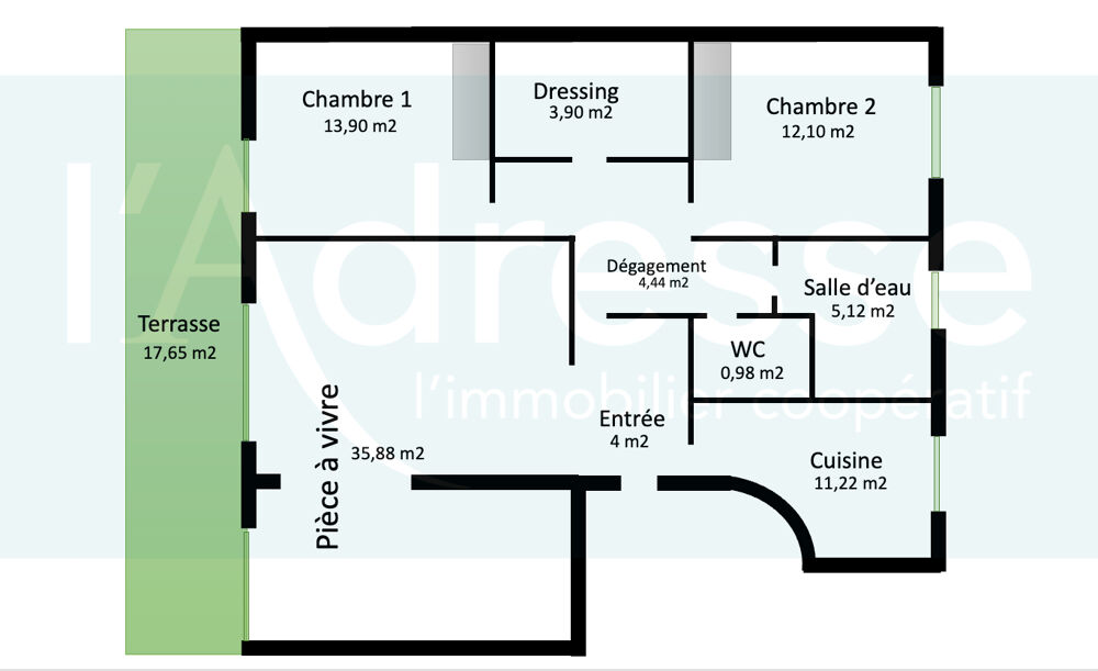 MONTPELLIER - ESTANOVE : BEL APPARTEMENT DE 4 PIÈCES - 92 M2 - GRANDE TERRASSE - PARKING - CAVE - PISCINE - TENNIS - BOULODROME