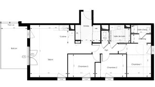  Appartement � vendre 4 pi�ces 84 m�