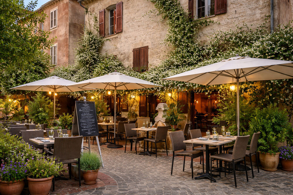   Fonds de commerce avec MURS Restaurant Provençale primé à vendre autour de Fayence 