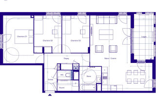  Appartement � vendre 4 pi�ces 90 m�