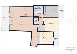  Appartement � vendre 4 pi�ces 88 m�