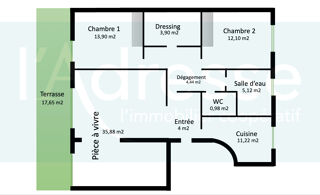  Appartement � vendre 4 pi�ces 92 m�