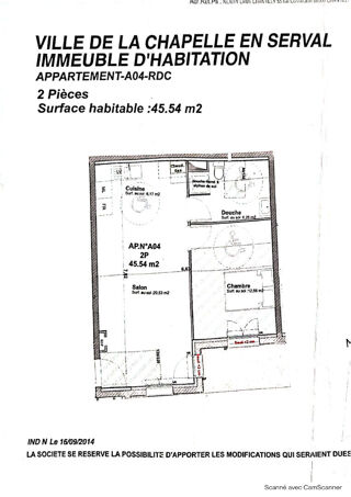  Appartement  vendre 2 pices 45 m