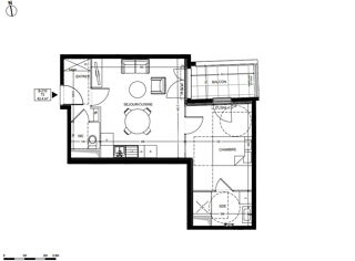  Appartement à vendre 2 pièces 43 m²