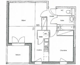  Appartement à vendre 2 pièces 48 m²