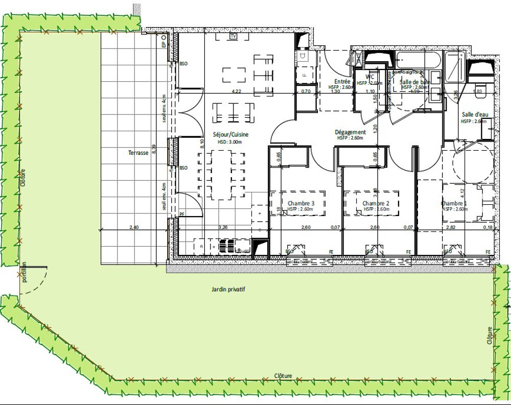 Vente Appartement Appartement Tassin Bourg - 4 pièces Terrasse et Jardin Tassin la demi lune