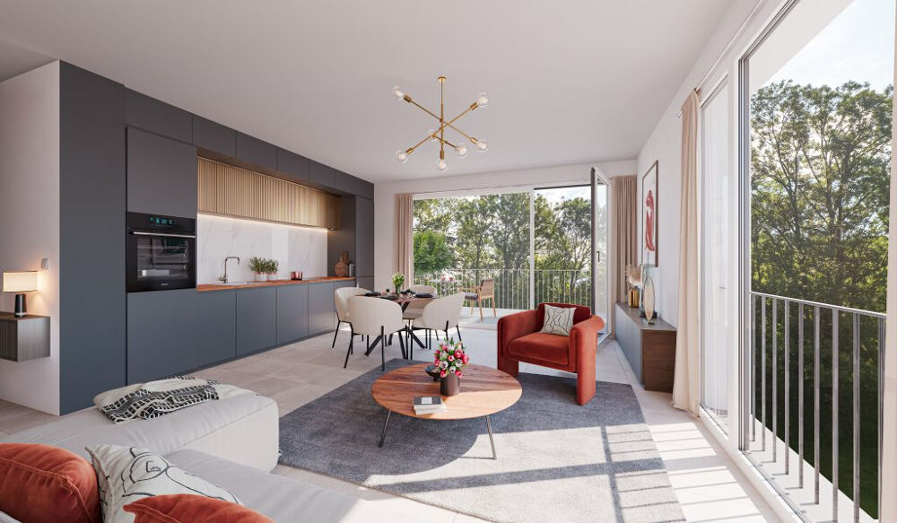 Appartement T2 45m² avec terrasse de 7m²