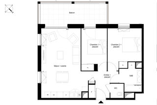  Appartement � vendre 3 pi�ces 64 m�