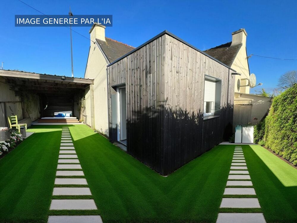 Maison à vendre à Arradon BOTEQUELEN plain pied 2 chambres fort potentiel de rénovation