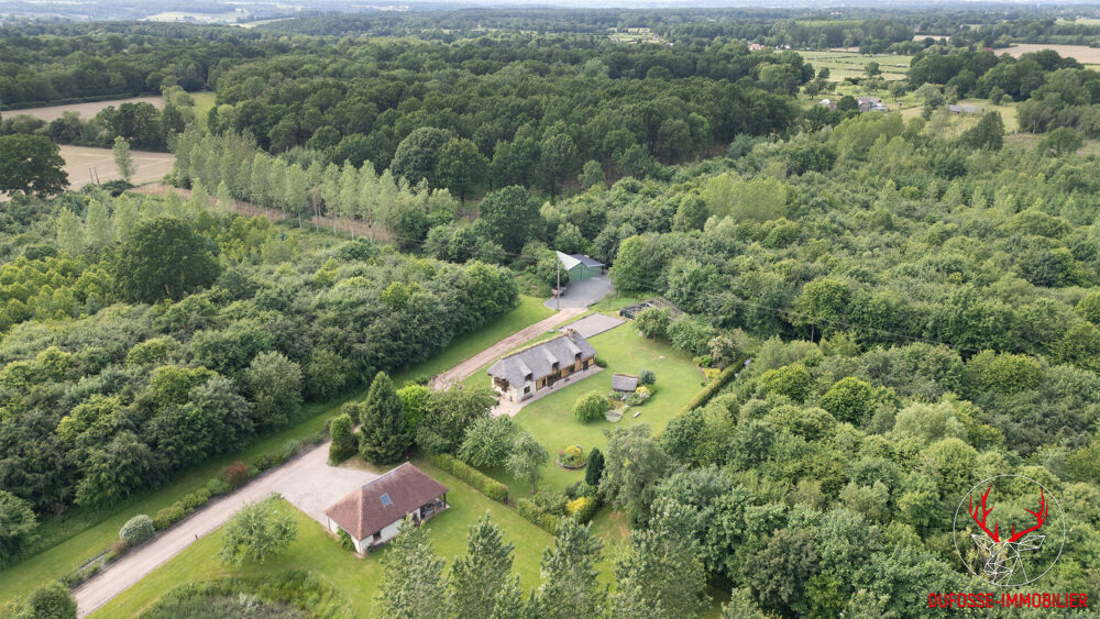 Chaumière au sein d'un domaine forestier privé de près de 14 hectares