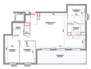  Appartement � vendre 5 pi�ces 110 m� Vaugneray