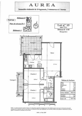  Appartement � vendre 3 pi�ces 60 m�