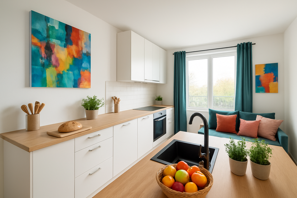 Appartement 2 pièces de 42 m2 (Fontaine-le-Comte)
