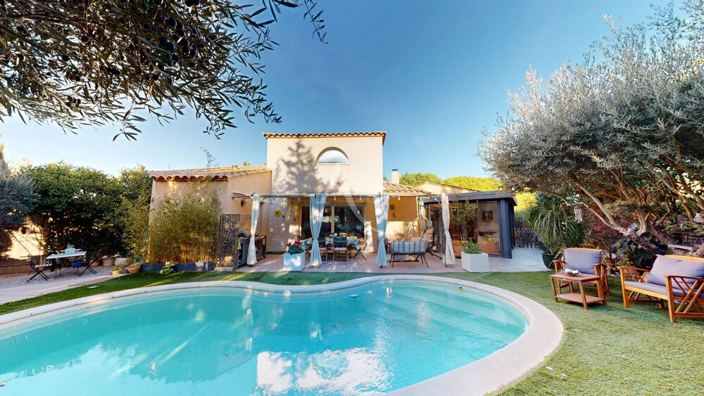 Vente Maison Villa 147 m², 4 chambres, Piscine chauffée, Grand Garage, Terrain 1200 m² St andre de roquelongue