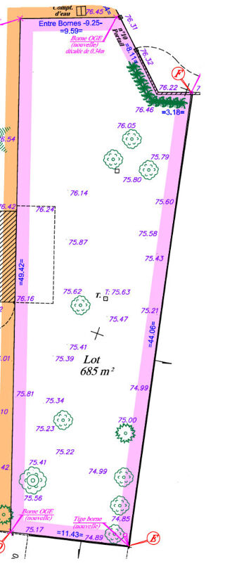  Terrain � vendre 685 m�