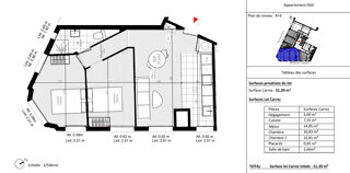  Appartement � vendre 3 pi�ces 51 m�