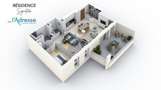  Appartement  vendre 3 pices 75 m