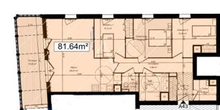  Appartement � vendre 4 pi�ces 82 m�