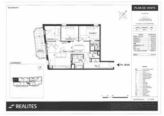 Location Appartement Appartement Challans 4 pièce(s) 88.88 m2 Challans