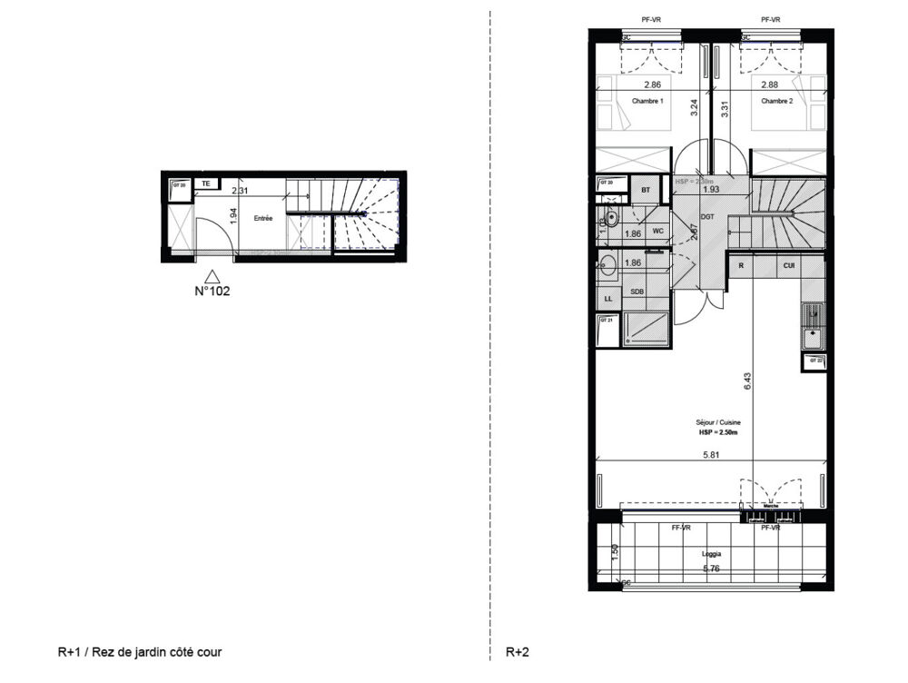 Appartement 3 pièces de 66.16 m² - Saint-Germain-en-Laye