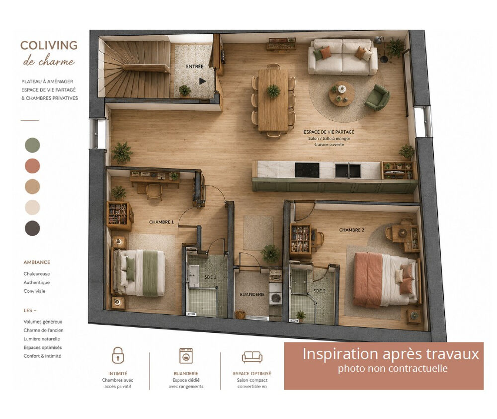 Appartement Orleans à aménager 98m²