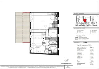  Appartement à vendre 4 pièces 1 m²
