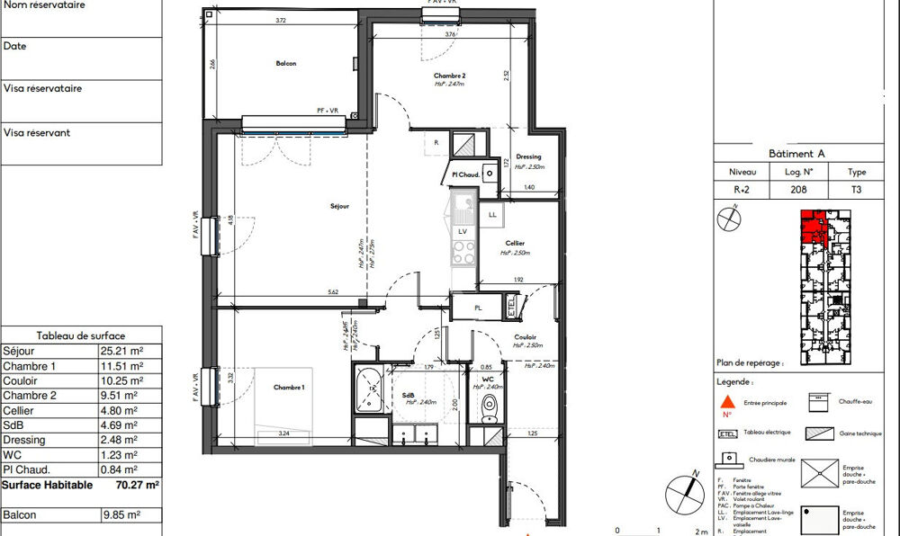 A VENDRE T3 avec balcon à Avrillé - Résidence Neuve