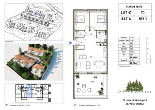  Appartement � vendre 3 pi�ces 77 m�