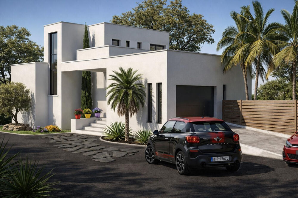 Villa de standing 4 faces de 195m2 sur 1420m2 de terrain avec piscine
