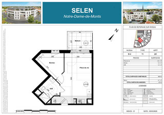  Appartement  vendre 1 pice 39 m