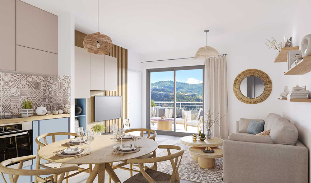 Appartement Neuf , Sisteron 04200 2 pièce(s) 45.47 m2 + terrasse de 15m² , Lot 207