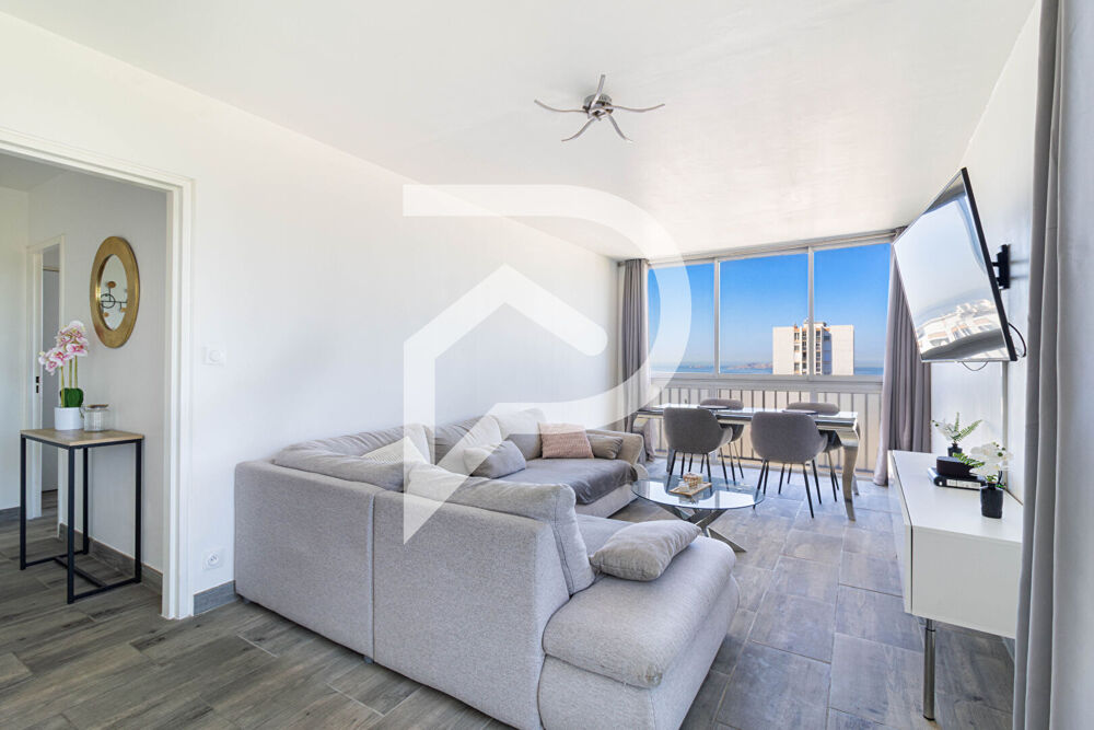Vente Appartement Marseille 13014, appartement lumineuxT3 de 61m2 vue mer imprenable. Marseille 14