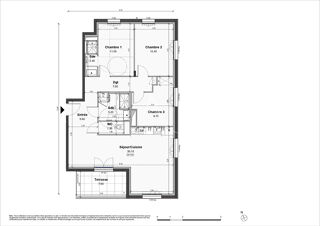  Appartement � vendre 4 pi�ces 86 m�