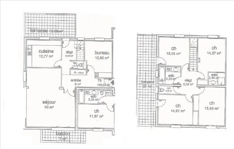  Appartement � louer 6 pi�ces 150 m� Amfreville la mi voie