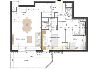  Appartement � vendre 2 pi�ces 49 m�