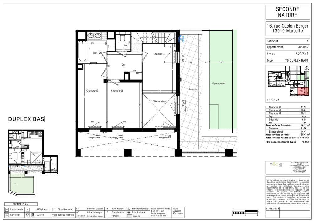 Vente Appartement Superbe 5 pièces + Terrasse + Jardin + Parking Marseille 10