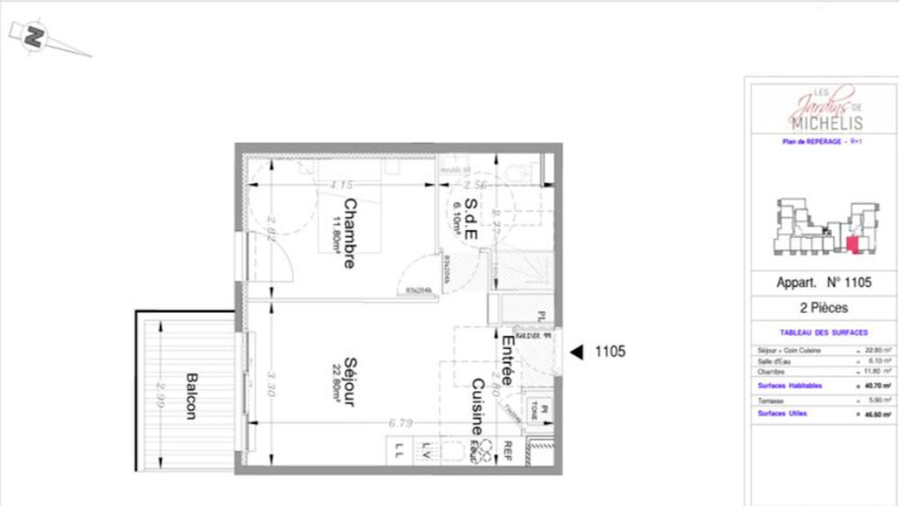 Vente Appartement Retour d'un T2 déjà livré à SAINT-LAURENT-DU-VAR ( 06) Saint laurent du var